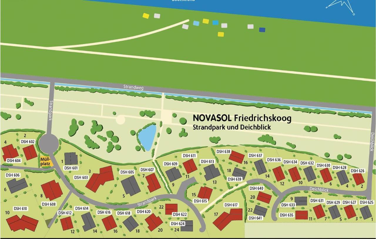 Friedrichskoog-Deichblick 22 Villa Bagian luar foto
